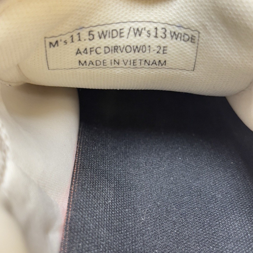 Kizik Irving Shoes Men 11.5 Wide Beige Canvas Hands Free Lace Up Walking Sneaker - Picture 5 of 14